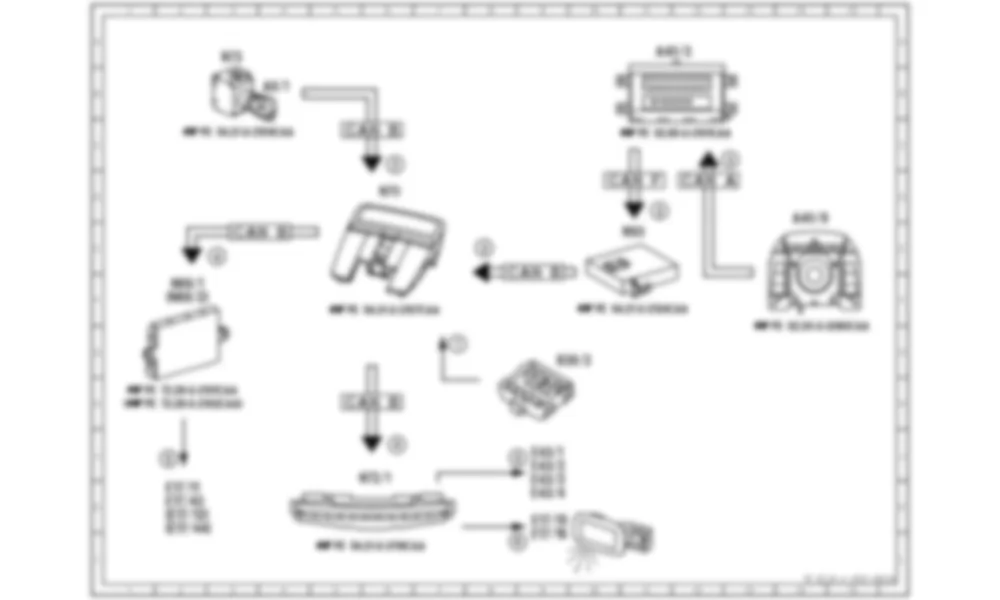 Электросхема Принципиальная электрическая схема для общего освещения для Mercedes-Benz CL-class (C216) 2006—2014
