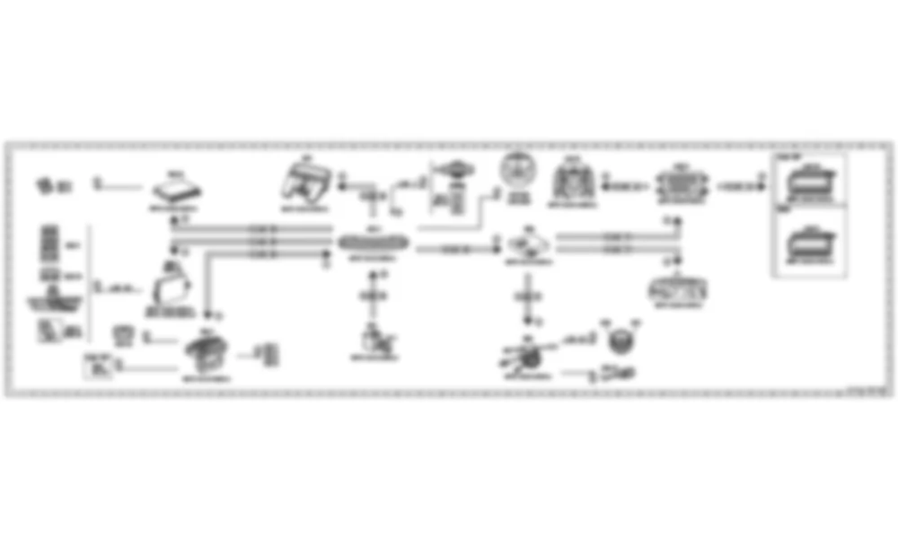 Электросхема Принципиальная электрическая схема подсветки символов, переключателей и органов управления для Mercedes-Benz CL-class (C216) 2006—2014