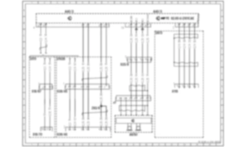 Электросхема Модуль управления кабиной управления и данных (COMAND) для Mercedes-Benz CL-class (C216) 2006—2014