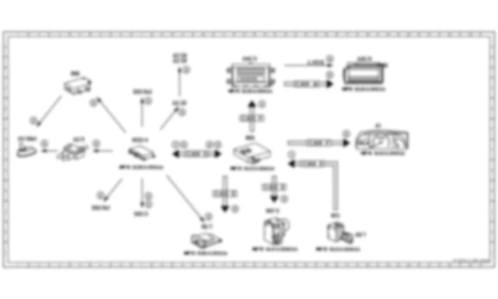 Электросхема Принципиальная электрическая схема для отображения состояния системы экстренного вызова, функция для Mercedes-Benz CL-class (C216) 2006—2014