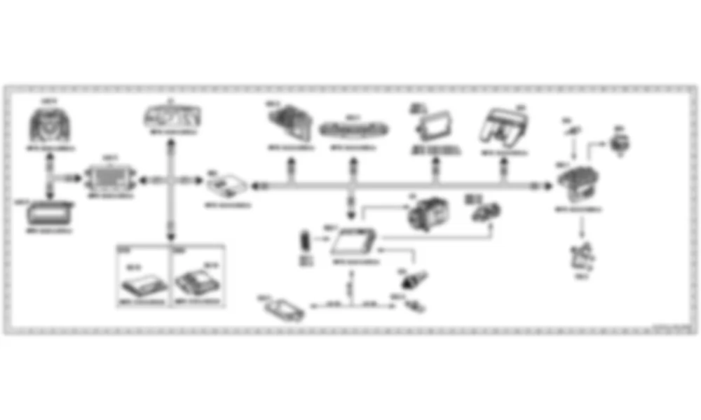 Электросхема Функциональная электрическая схема автоматического кондиционера (AAC) для Mercedes-Benz CL-class (C216) 2006—2014