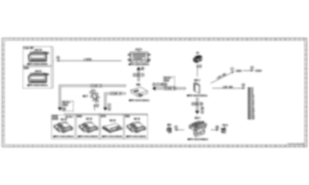 Электросхема Функциональная электрическая схема для автоматического включения кондиционера для Mercedes-Benz CL-class (C216) 2006—2014