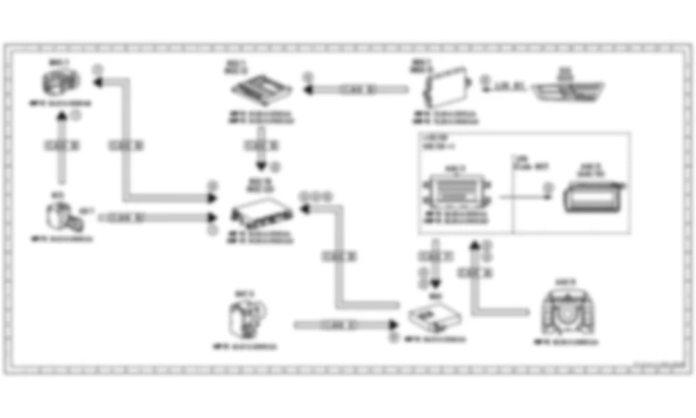 Электросхема Электрическая схема динамического сиденья (FDS) для Mercedes-Benz CL-class (C216) 2006—2014