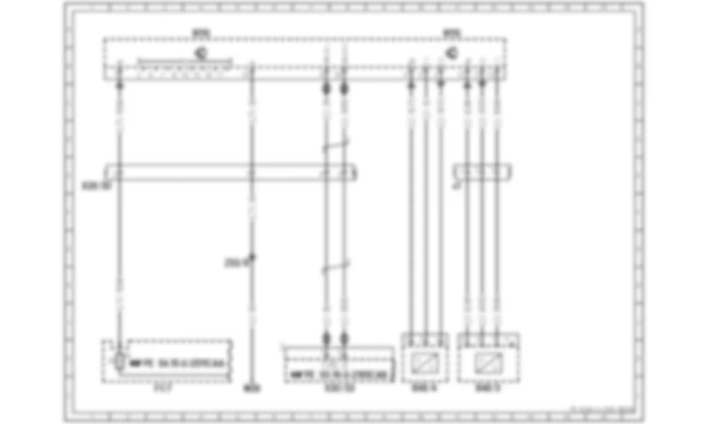 Электросхема Блок управления системой измерения веса (WSS) для Mercedes-Benz CL-class (C216) 2006—2014