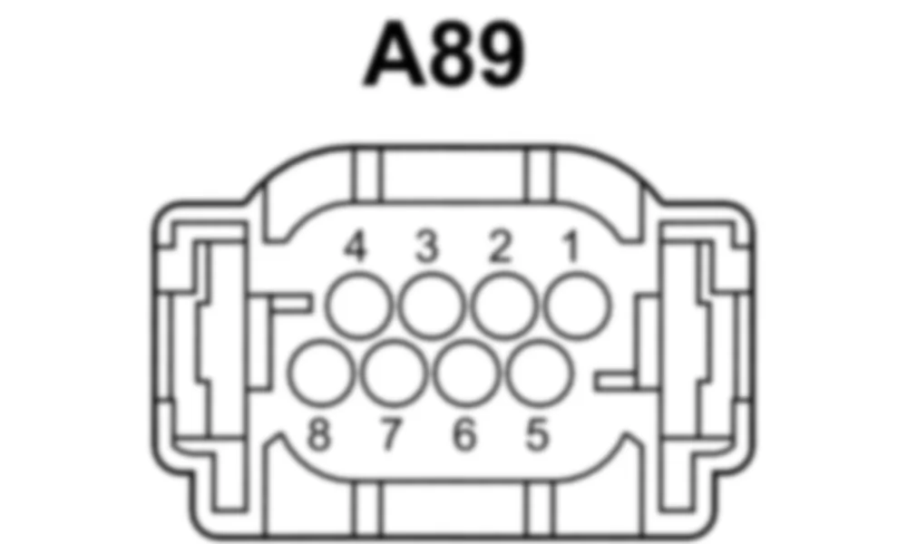 Распиновка разъема A89 -  Блок электрического контроллера DISTRONIC для Mercedes-Benz CLS-class (C218) 2010—2018