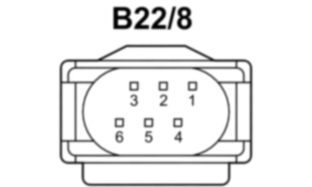 Распиновка разъема B22/8 -  Левый передний датчик уровня для Mercedes-Benz CLS-class (C218) 2010—2018