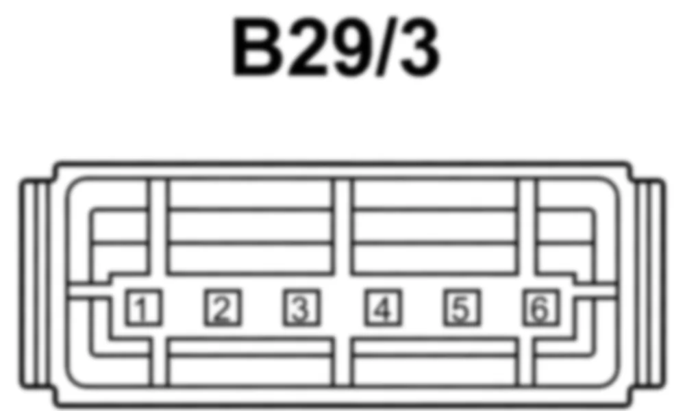 Распиновка разъема B29/3 -  Датчик DISTRONIC (DTR) / правый передний бампер для Mercedes-Benz CLS-class (C218) 2010—2018