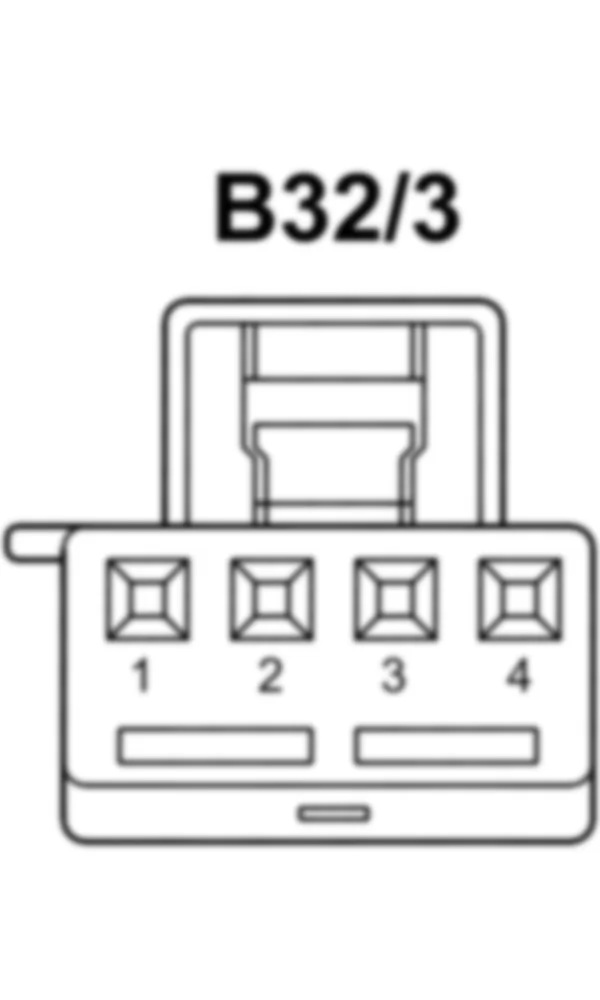 Распиновка разъема B32/3 -  Датчик солнца для Mercedes-Benz CLS-class (C218) 2010—2018