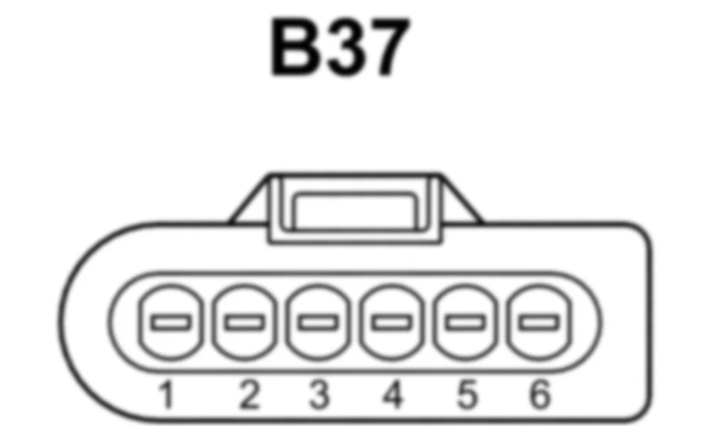 Распиновка разъема B37 -  Датчик педали акселератора для Mercedes-Benz CLS-class (C218) 2010—2018