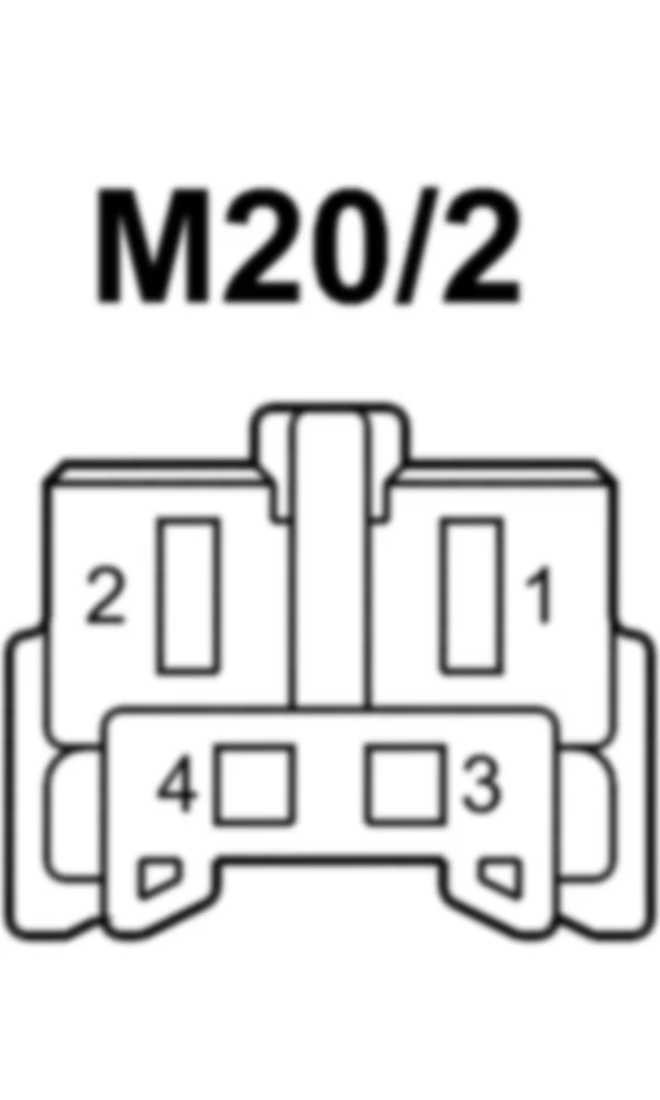 Распиновка разъема M20/2 -  Электродвигатель регулировки подъема / опускания рулевой колонки для Mercedes-Benz CLS-class (C218) 2010—2018