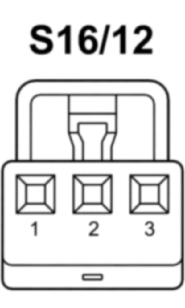 Распиновка разъема S16/12 -  Кнопка переключения режимов АКПП для Mercedes-Benz CLS-class (C218) 2010—2018