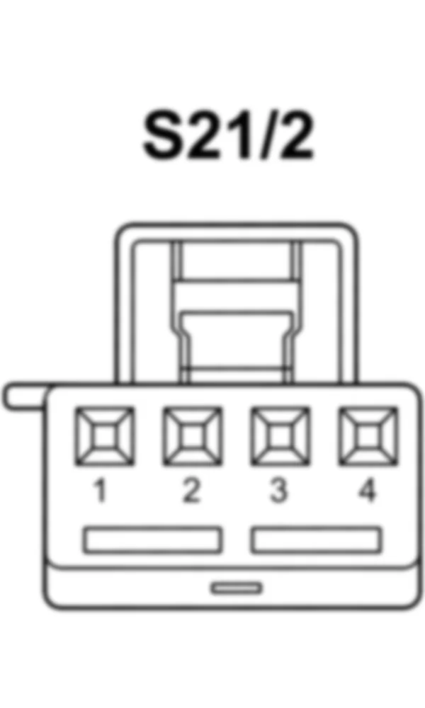 Распиновка разъема S21/2 -  Переключатель стеклоподъемника на стороне пассажира для Mercedes-Benz CLS-class (C218) 2010—2018