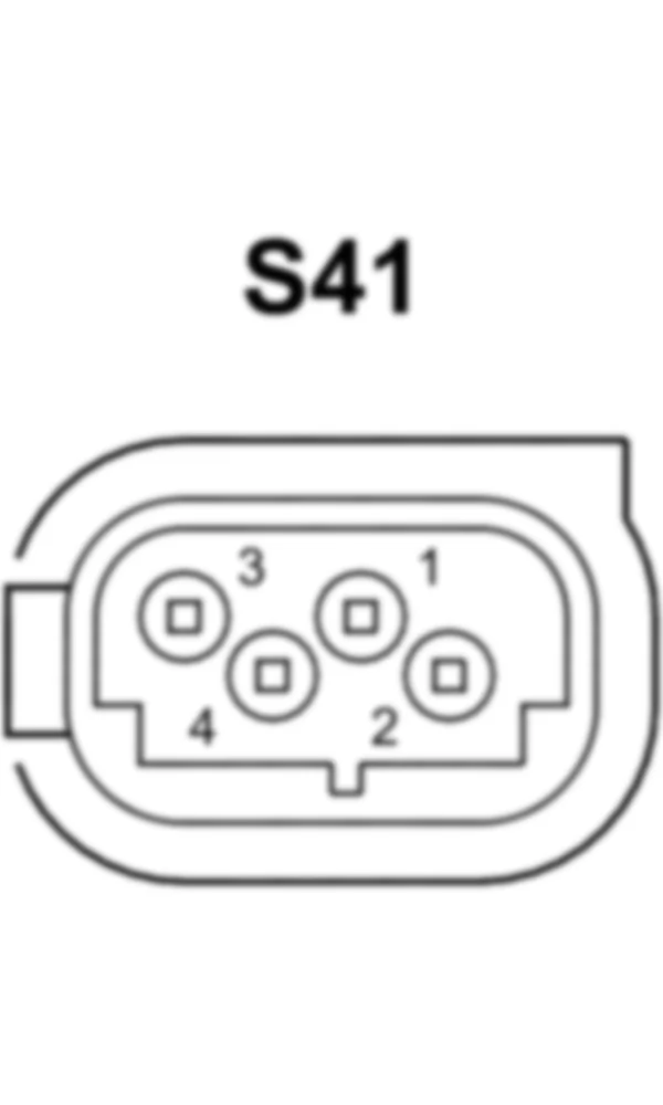Распиновка разъема S41 -  Датчик уровня охлаждающей жидкости для Mercedes-Benz CLS-class (C218) 2010—2018