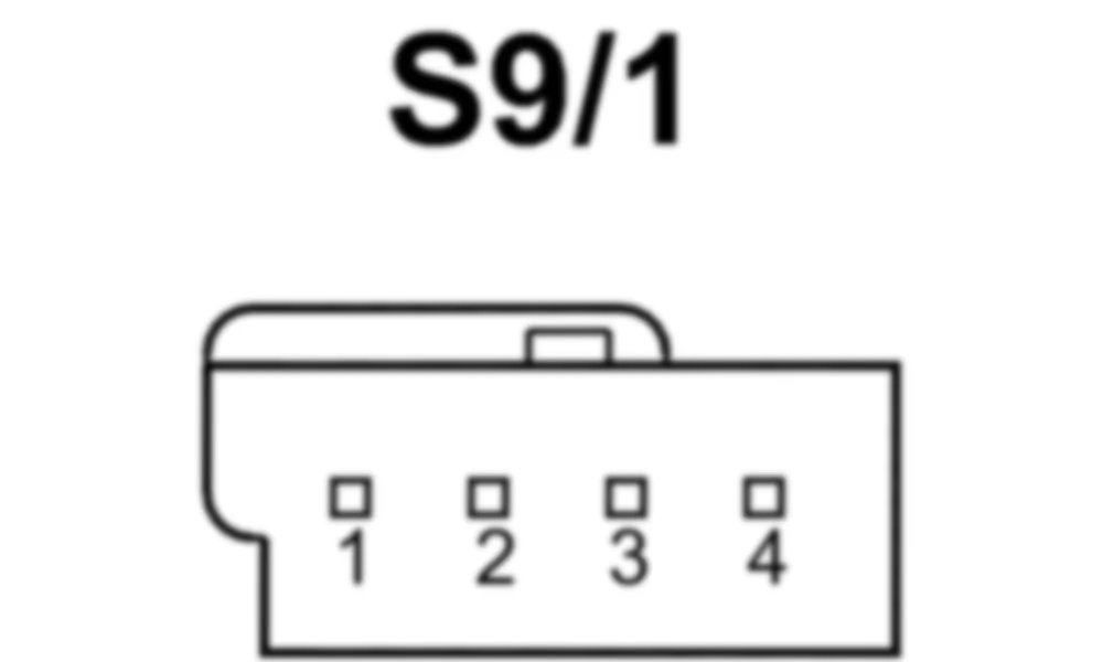 Распиновка разъема S9/1 -  Выключатель стоп-сигнала для Mercedes-Benz CLS-class (C218) 2010—2018