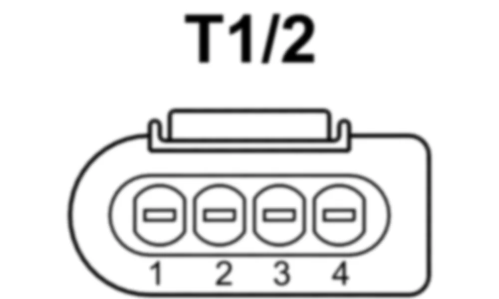 Распиновка разъема T1/2 -  Катушка зажигания цилиндра 2 для Mercedes-Benz CLS-class (C218) 2010—2018