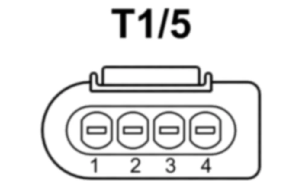 Распиновка разъема T1/5 -  Катушка зажигания цилиндра 5 для Mercedes-Benz CLS-class (C218) 2010—2018