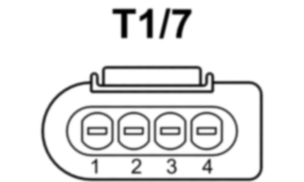 Распиновка разъема T1/7 -  Катушка зажигания цилиндра 7 для Mercedes-Benz CLS-class (C218) 2010—2018