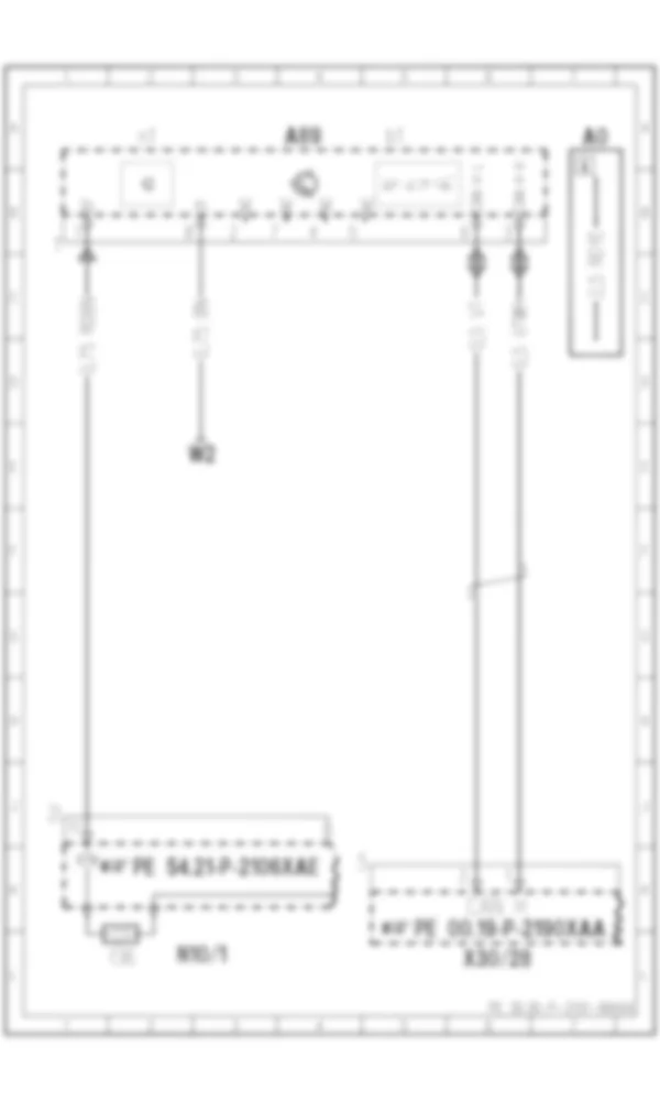 Электросхема Блок управления Distronic (DTR) для Mercedes-Benz CLS-class (C218) 2010—2018