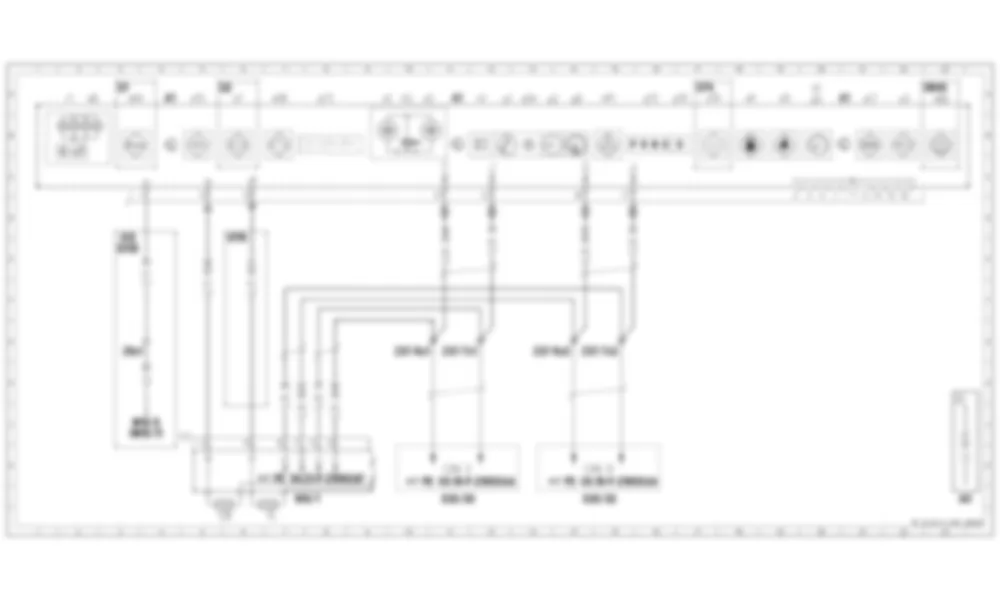 Электросхема Блок управления комбинации приборов (IC) для Mercedes-Benz CLS-class (C218) 2010—2018
