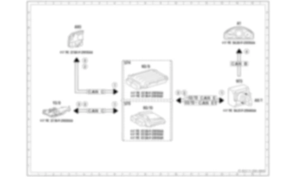 Электросхема Принципиальная электрическая схема системы авторизации движения (DAS) для Mercedes-Benz CLS-class (C218) 2010—2018