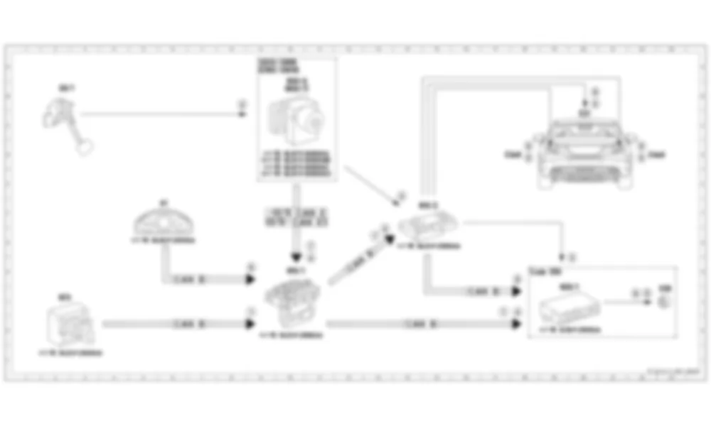 Электросхема Принципиальная электрическая схема срабатывания стоп-сигнала для Mercedes-Benz CLS-class (C218) 2010—2018