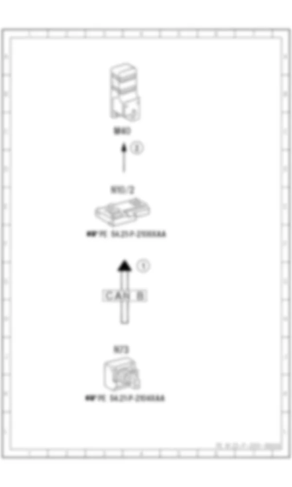 Электросхема Принципиальная электрическая схема мультиконтурного сиденья для Mercedes-Benz CLS-class (C218) 2010—2018