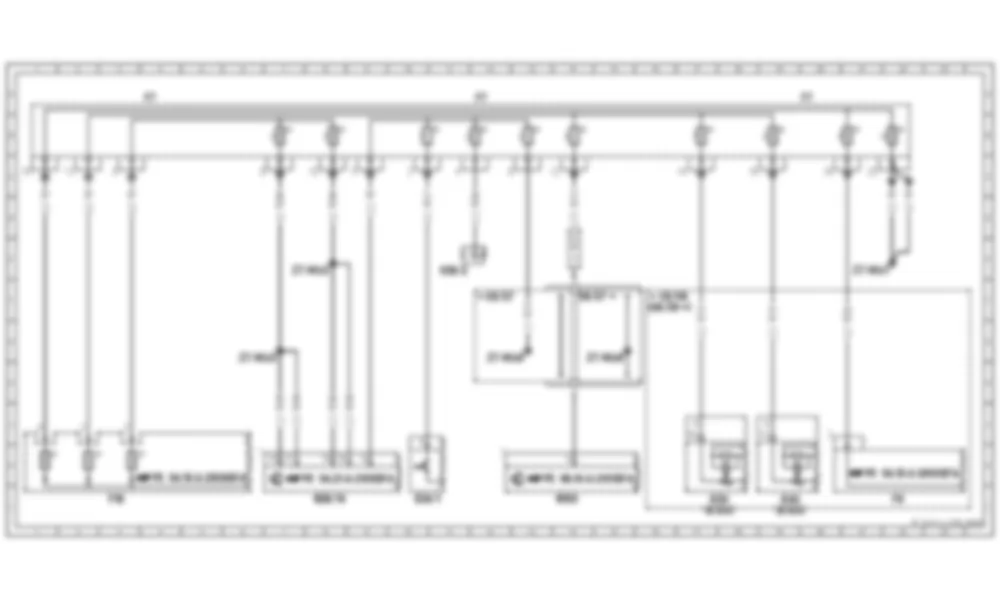 Электросхема Схема подключения гибридного CAN для Mercedes-Benz S-class (W221) 2005—2013
