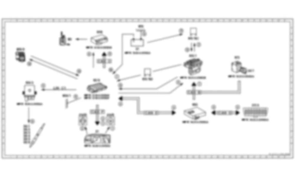 Электросхема Принципиальная электрическая схема при включенном зажигании для Mercedes-Benz S-class (W221) 2005—2013 Электросхема Принципиальная электрическая схема при включенном зажигании для Mercedes-Benz S-class (W221) 2005—2013