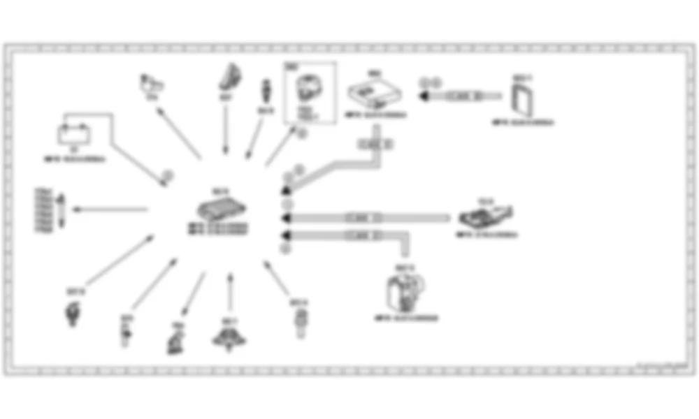 Электросхема Принципиальная электрическая схема управления частотой вращения для Mercedes-Benz S-class (W221) 2005—2013