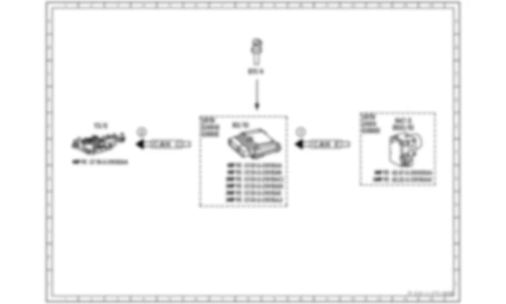 Электросхема Функциональная электрическая схема задержки переключения передач ME для Mercedes-Benz S-class (W221) 2005—2013