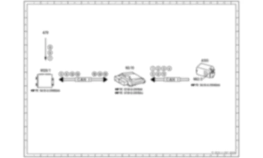 Электросхема Электрическая функциональная схема для максимальной производительности и прогноза крутящего момента для Mercedes-Benz S-class (W221) 2005—2013