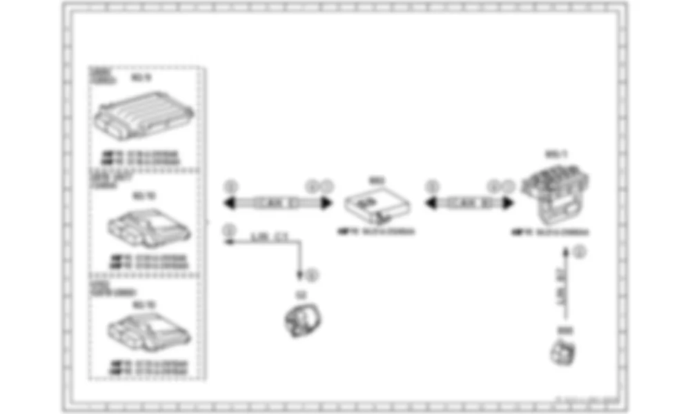 Электросхема Принципиальная электрическая схема для динамического увеличения холостого хода для Mercedes-Benz S-class (W221) 2005—2013