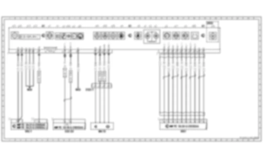 Электросхема Модуль управления приборной панелью (IC) для Mercedes-Benz S-class (W221) 2005—2013