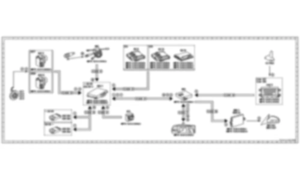 Электросхема Принципиальная электрическая схема ассистента слепых зон для Mercedes-Benz S-class (W221) 2005—2013