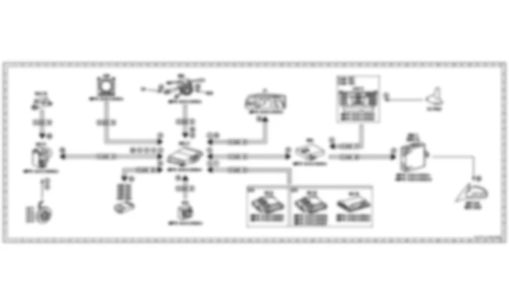 Электросхема Принципиальная электрическая схема ассистента слепых зон для Mercedes-Benz S-class (W221) 2005—2013