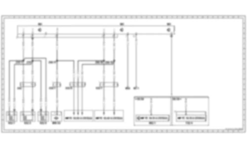 Электросхема Схема электрических соединений блока управления обогревом лобового стекла для Mercedes-Benz S-class (W221) 2005—2013