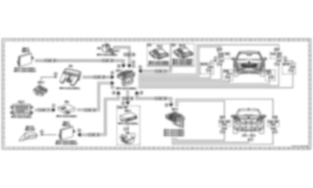 Электросхема Принципиальная электрическая схема задержки выключения фар (SWA) для Mercedes-Benz S-class (W221) 2005—2013