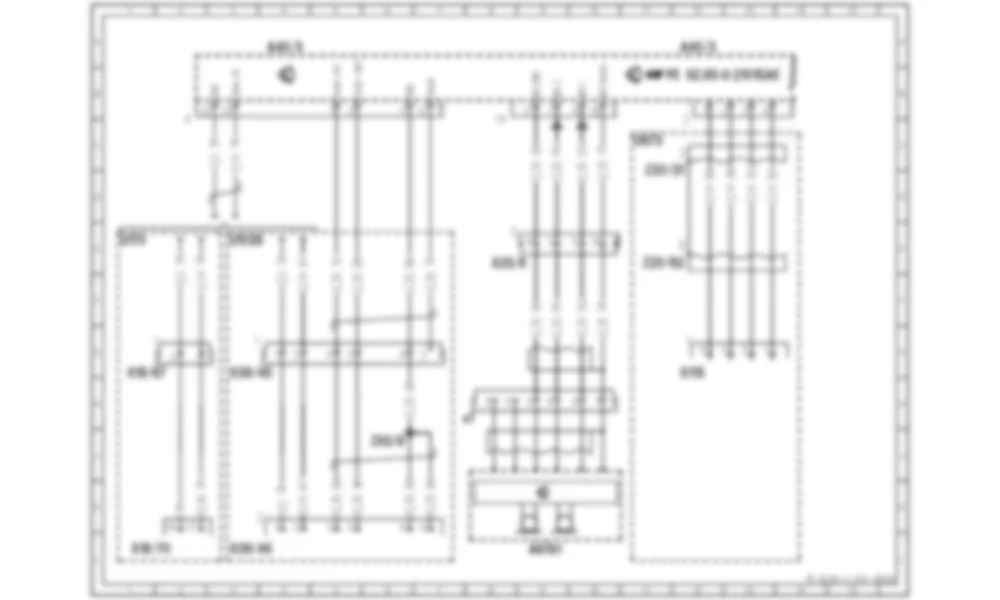 Электросхема Модуль управления кабиной управления и данных (COMAND) для Mercedes-Benz S-class (W221) 2005—2013