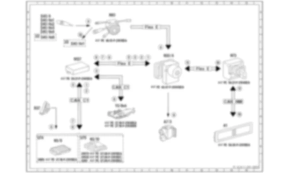 Электросхема Принципиальная электрическая схема круиз-контроля (CC) для Mercedes-Benz S-class (W222) 2013-2020