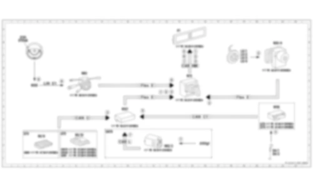 Электросхема Принципиальная электрическая схема бортового компьютера комбинации приборов для Mercedes-Benz S-class (W222) 2013-2020