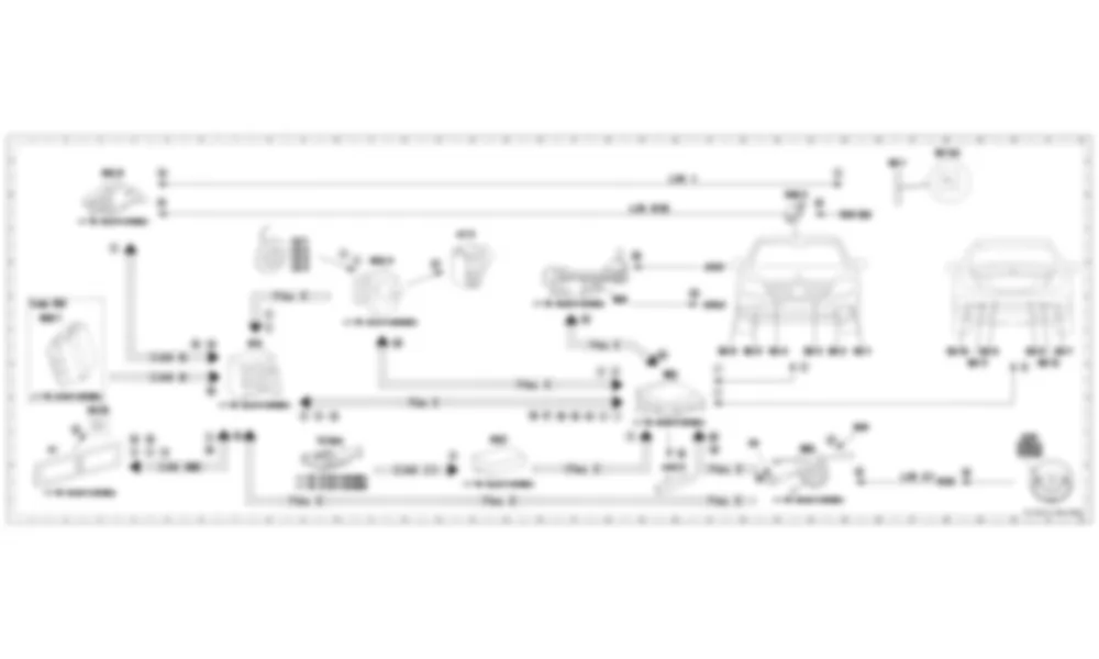 Электросхема Принципиальная электрическая схема парковочной системы для Mercedes-Benz S-class (W222) 2013-2020
