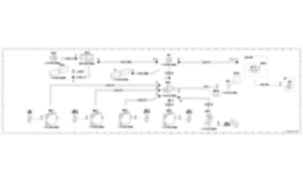 Электросхема Функциональная схема электрической системы охранной сигнализации, активация для Mercedes-Benz S-class (W222) 2013-2020
