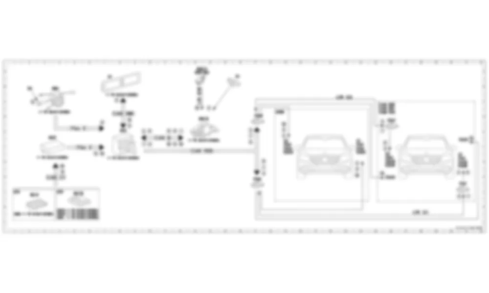 Электросхема Принципиальная электрическая схема включения дальнего света для Mercedes-Benz S-class (W222) 2013-2020