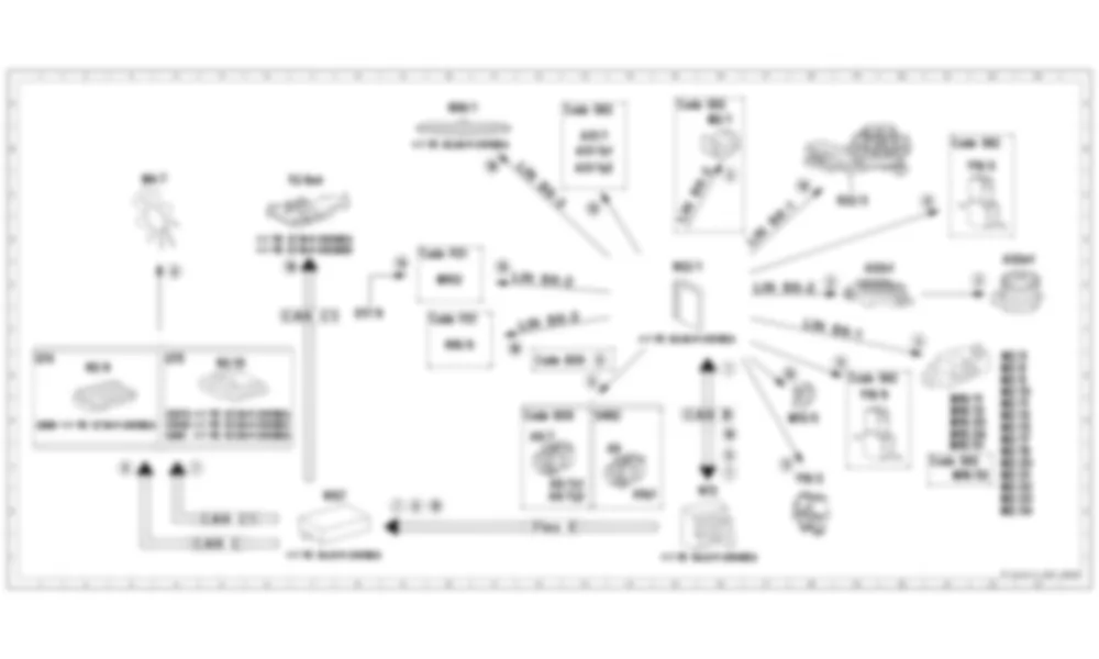 Электросхема Принципиальная электрическая схема включения климат-контроля для Mercedes-Benz S-class (W222) 2013-2020