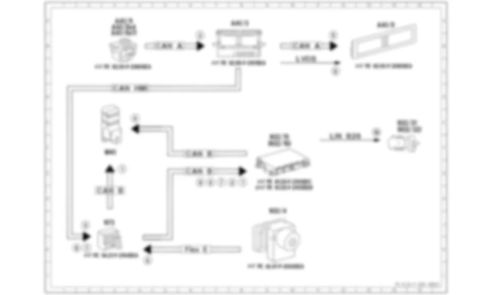 Электросхема Принципиальная электрическая схема мультиконтурного сиденья для Mercedes-Benz S-class (W222) 2013-2020