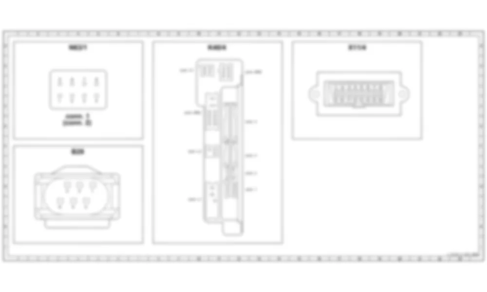 Распиновка разъемов схемы Distronic (DTR), модуль управления для Mercedes-Benz SL-class (R230) 2001—2011