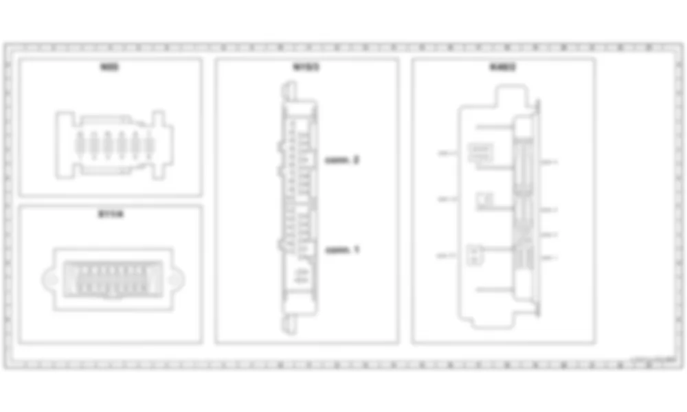 Распиновка разъемов схемы Модуль управления системной диагностикой для Mercedes-Benz SL-class (R230) 2001—2011