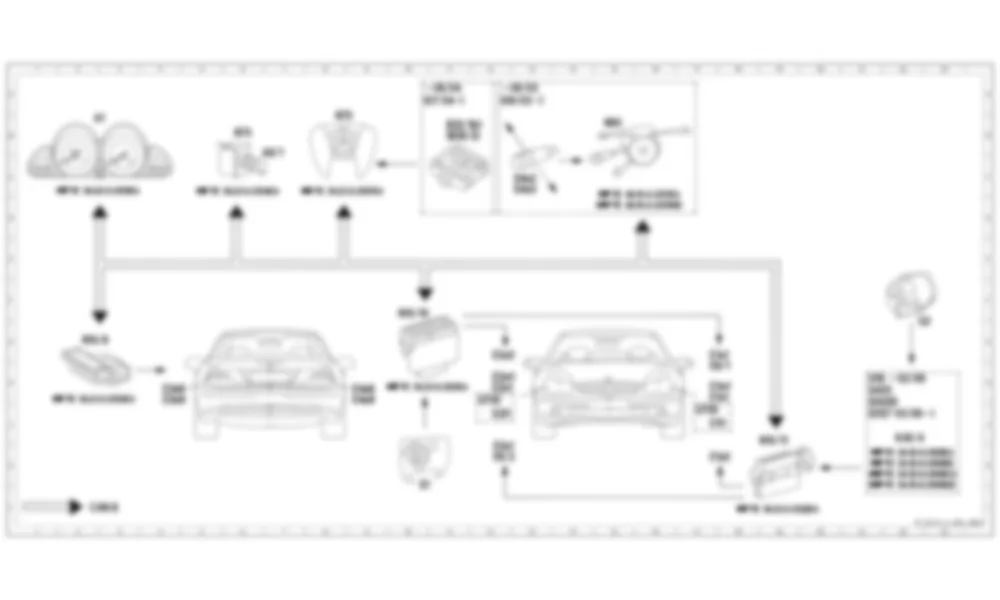 Электросхема Функциональная схема электрической системы для наружного освещения для Mercedes-Benz SL-class (R230) 2001—2011