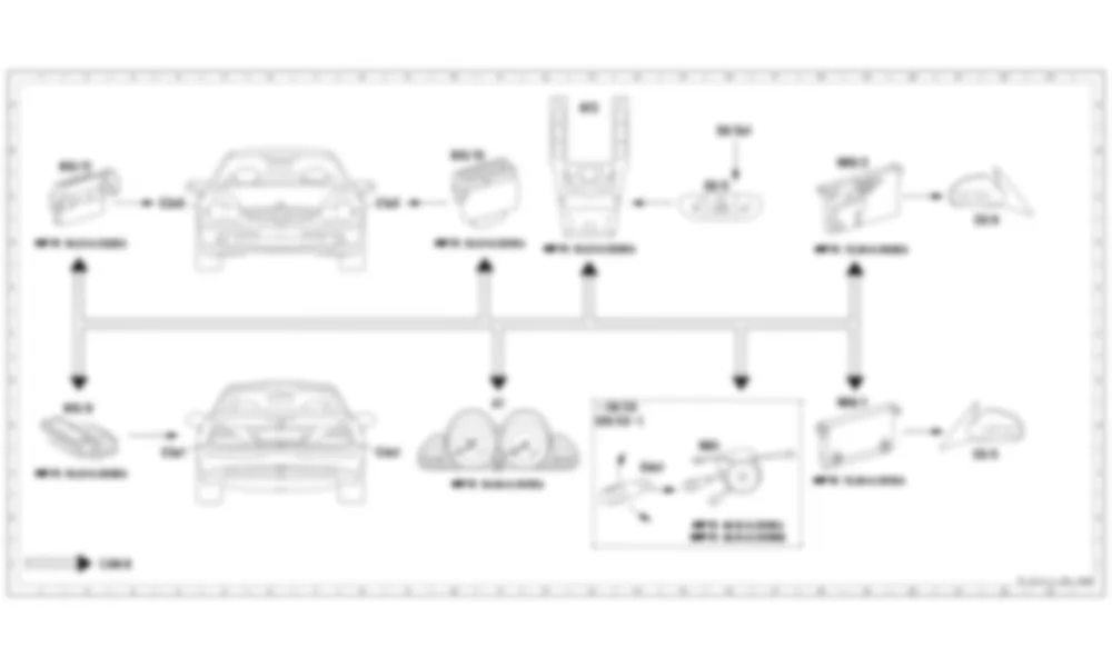 Электросхема Функциональная схема электрической системы для наружного освещения для Mercedes-Benz SL-class (R230) 2001—2011