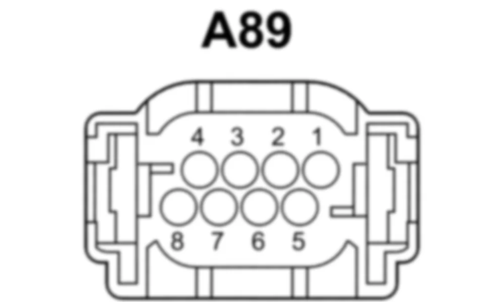 Распиновка разъема A89 -  Блок электрического контроллера DISTRONIC для Mercedes-Benz SL-class (R231) 2012-2020